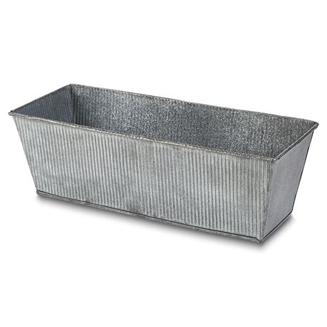 large blue rectangular planter box metal diy|galvanized steel rectangular planter.